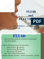 Fluid and Electrolytes: Ma. Medine L. Amorsolo RN Man