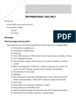 dhq3 Past Month Without Serving Sizes Questionnaire