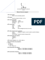 Charte Du Rapport de Stage Stage-PFE