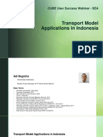 Transport Model Applications in Indonesia: CUBE User Success Webinar - SEA