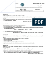 Chimie 03 2020-2021: Données: ρ (H O) = 1 Kg.L ; M = 40 g.mol