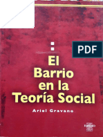 Ariel Gravano - El Barrio en La Teoría Social PDF