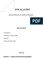 Clinical Audit: Federal Ministry of Health of Ethiopia