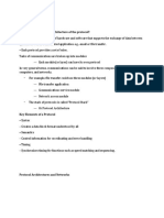 Question 1: What Is The Architecture of The Protocol? Answer: Layered Structure of Hardware and Software That Supports The Exchange of Data Between