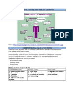 Entrepreneurial Character Traits Skills and Competencies