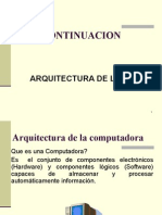 Arquitectura de Las PC Continuación