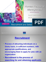 Recruitment and Selection