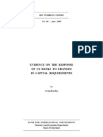 Evidence On The Response of Us Banks To Changes in Capital Requirements