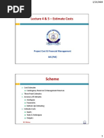 Lecture 4 & 5 - Estimate Costs: Scheme