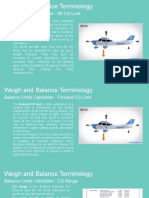Weigh and Balance Terminology: Balance Limits Calcilation: Aft CG Limit