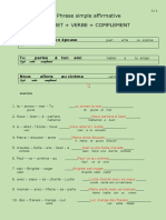 3-11 La Phrase Simple Affirmative Exercice