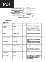 What's in Learning Task 1: Cardiovascular Endurance Mascular Endurance Agility