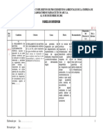 Planilla de Deficiencias Ambiental