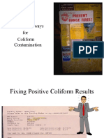 Potential Pathways For Coliform Contamination