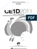 Evaluation Certificative - CE1D - 2011 - Frana Ais - Questionnaires Et Portefeuille de Documents (Ressource 10107)