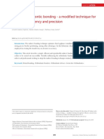 Indirect Orthodontic Bonding - A Modified Technique For Improved Efficiency and Precision PDF