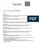 Development of Delimitation by ICJ