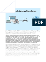 Network Address Translation (NAT) Is The Process Where A Network Device, Usually A