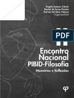 II Encontro Nacional PIBID-Filosofia - Memórias e Reflexões - Ângela Zamora Cilento Marinê de Souza Pereira Patrícia Del Nero Velasco (Orgs.) PDF