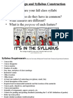 CILA Syllabus Design