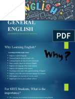 General English: Presented By: Bhakti Adi Chandra