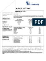 Technical Data Sheet System: Ultrapol RG 03/10: Reactivity in Lab Conditions