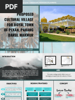 Proposed Cultural Village For Royal Town of Pekan, Pahang Darul Makmur