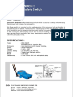 Belt Sway Switch:: Emergency Safety Switch: Specifications