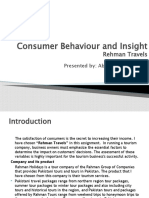 Consumer Behaviour and Insight - Rehman Travels