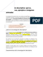 Investigación Descriptiva