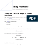 Dividing Fractions: There Are 3 Simple Steps To Divide Fractions