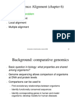 Sequence Alignment (Chapter 6) : The Biological Problem