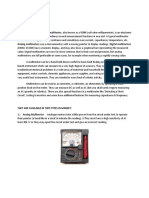 Analog Multimeters Use A Microammeter With A Moving Pointer To Display Readings. Digital Multimeters