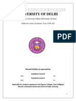 (B.SC (H) Electronics) Syllabus PDF