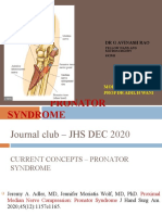 Pronator Syndrome: DR G Avinash Rao