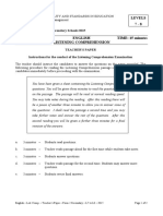 Levels 7 - 8: Annual Examinations For Secondary Schools 2015