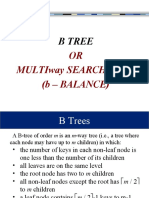 OR Multiway Search Tree (B - Balance)