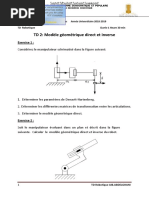 Robotique TD2