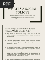 What Is Social Policy