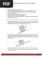 DMCM 2713 Revision Questions (Chapter 4: Kinetics of A Particle: Impulse and Momentum)