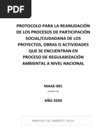 Protocolo Procesos de Participacion Social y Ciudadana Maae