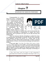 Lecture 7 Communication For Various Purposes