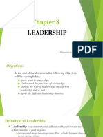 Chapter 8 Leadership