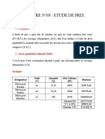 Cours Etude de Prix