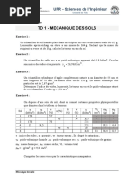 TD 1 - Mecanique Des Sols: UFR - Sciences de L'ingénieur