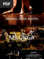 Milonga, Tango, Huayno