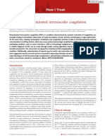 How I Treat Disseminated Intravascular Coagulation