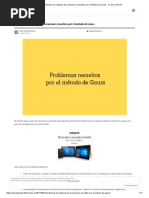 Problemas de Sistemas de Ecuaciones Resueltos Por El Método de Gauss - Yo Soy Tu Profe