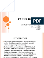 Paper Battery: Adhip Sebin George B090466EE S8Ee