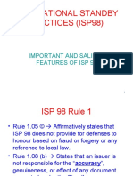 International Standby Practices (Isp98) : Important and Salient Features of Isp 98